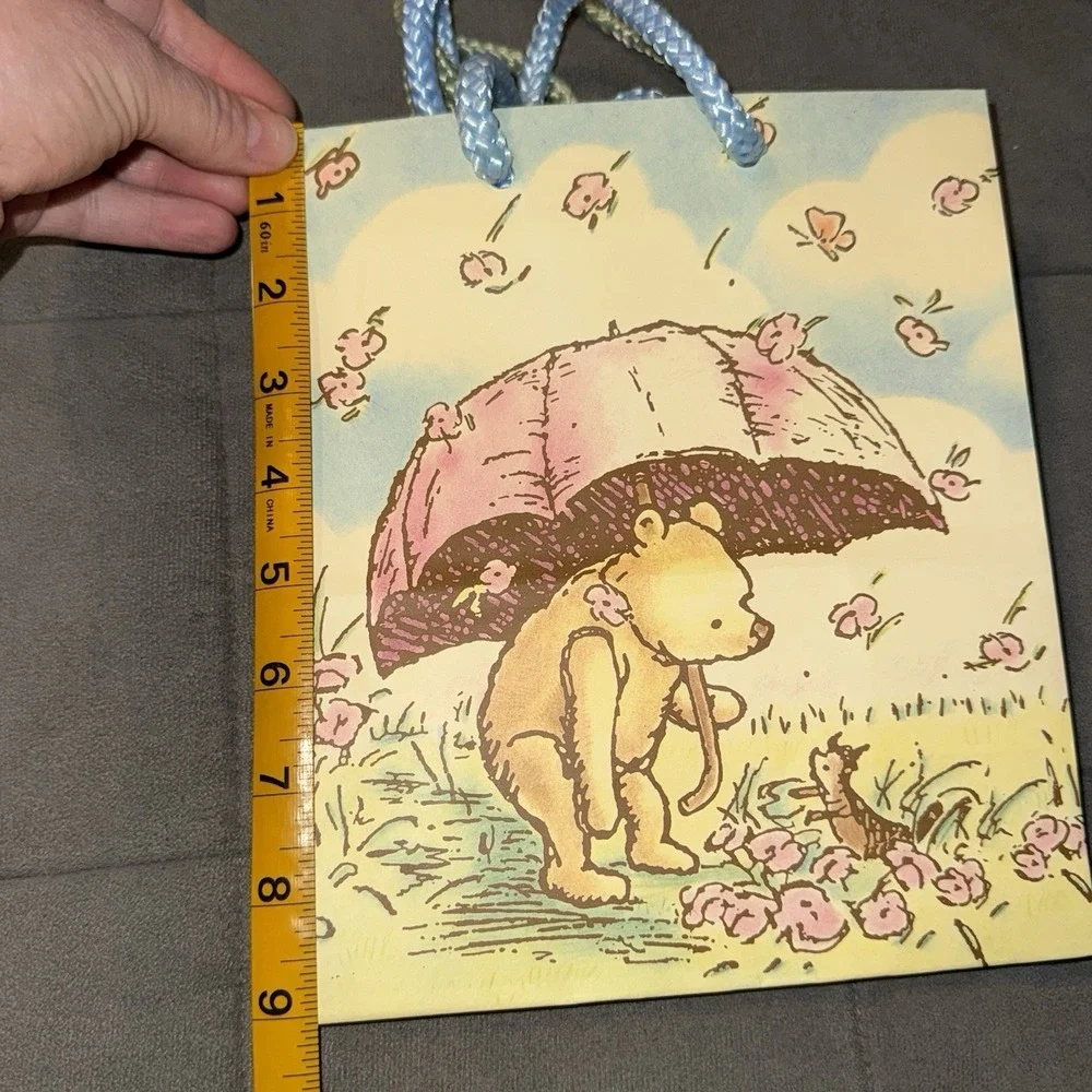 Classic Winnie the Pooh & Piglet Gift Bags 9x8 Disney Baby Shower